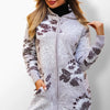 Gajana gray coat with tailored fit and subtle texture.