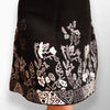 Leona A-Line High-Waisted Midi Skirt - Front view featuring A-line silhouette.