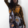 Rebeka mustard yellow wool-blend coat with classic tailoring.