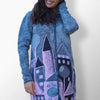 Rella gray wool-blend coat with modern design.