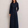 Bleona Knit Dress with Elegant Floral Pattern