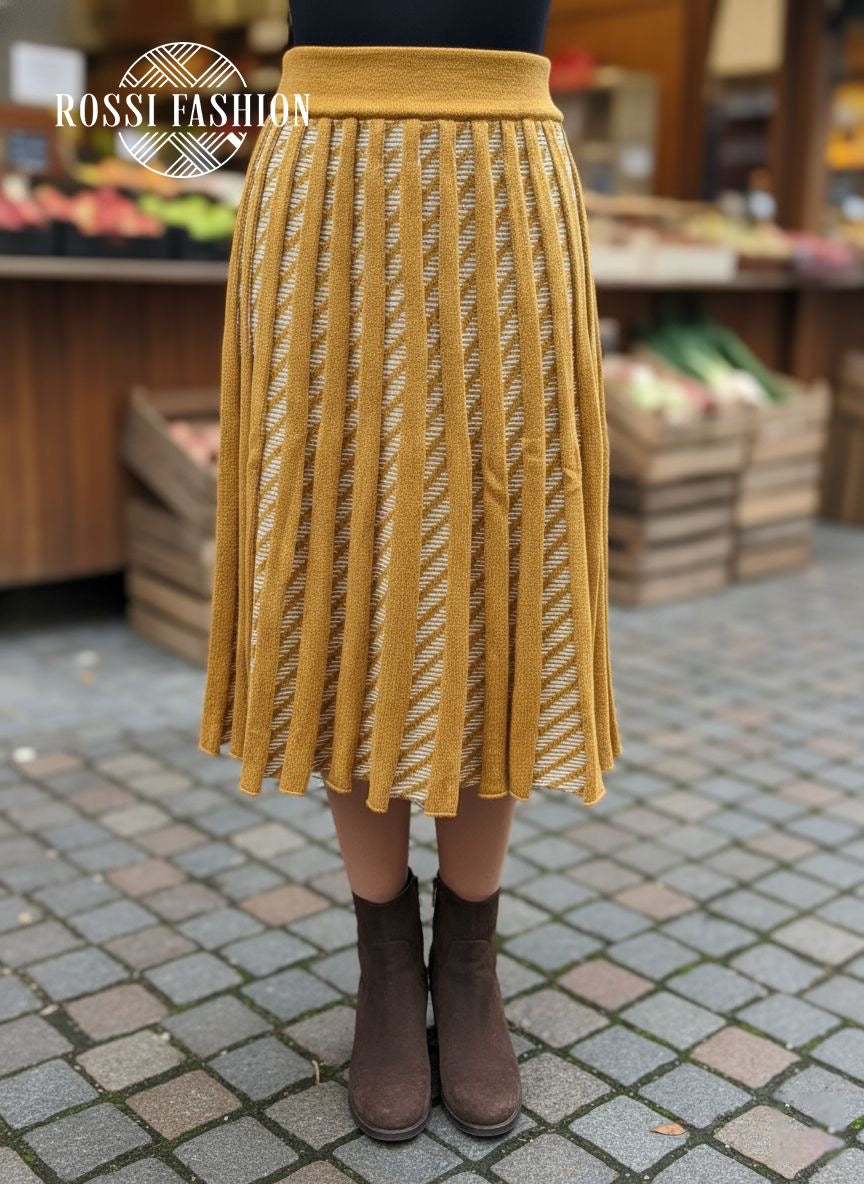 Laura Magas Derekú Kötött Szoknya