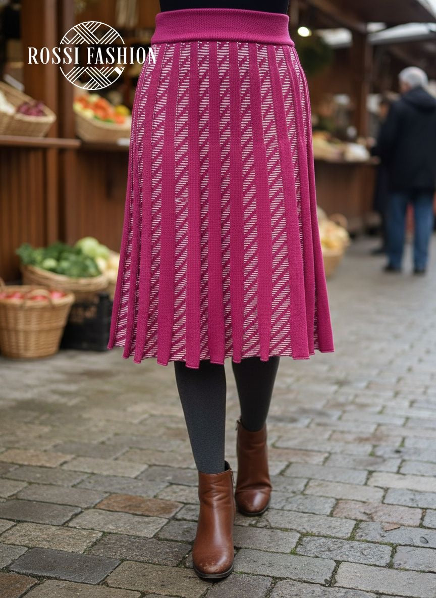 Laura Magas Derekú Kötött Szoknya